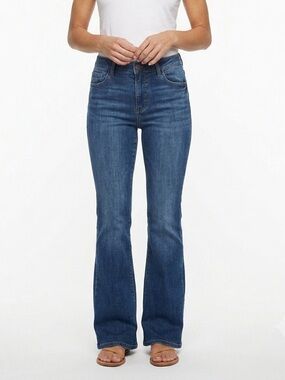 VERVET Flare Jeans Women’s‎ Size 32 Medium Wash Stretch Mid Rise Style V2597
